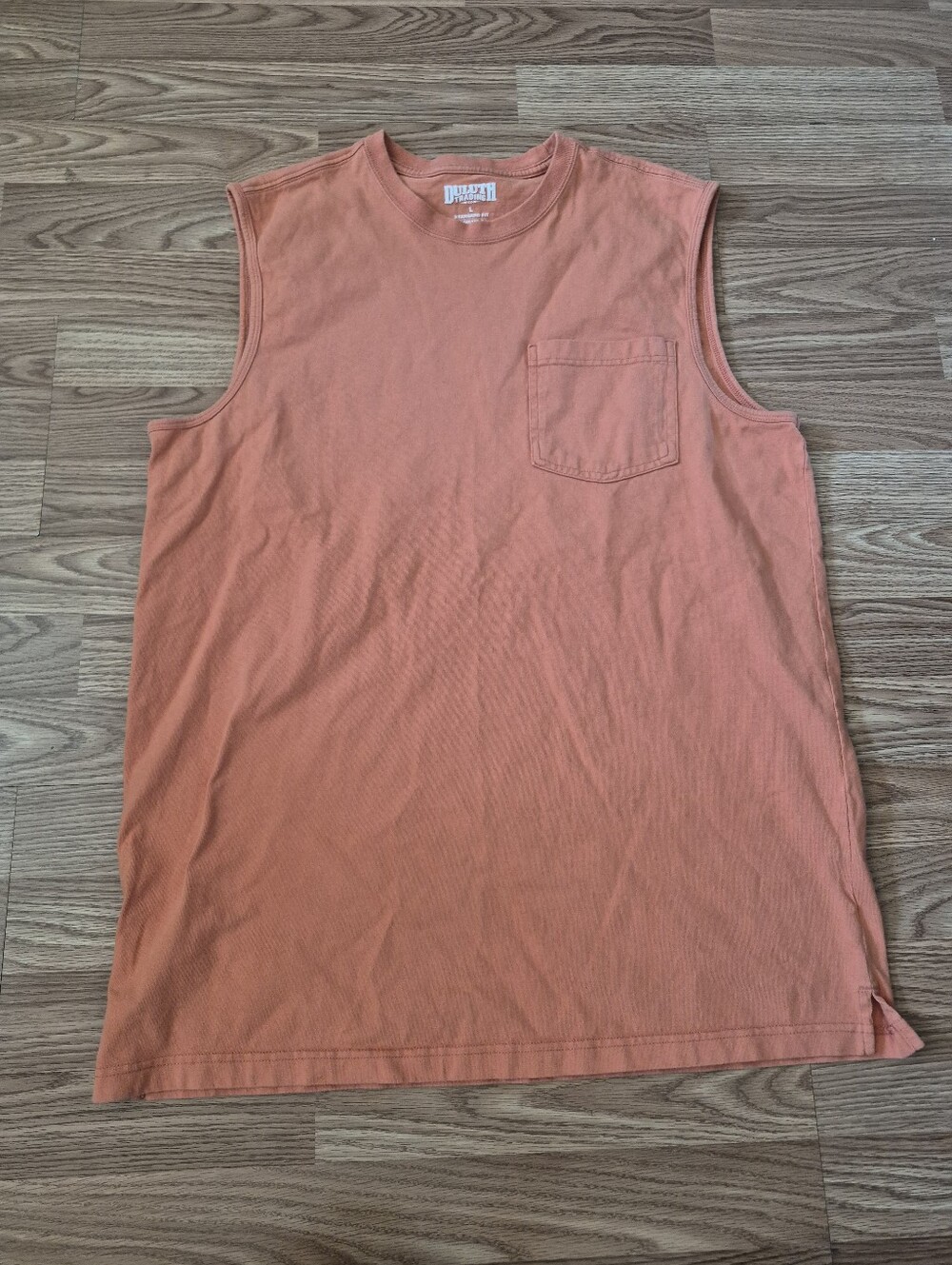 Duluth Trading Company Men's Orange 100% Cotton Tank Top